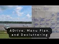 A Drive Menu Plan and Decluttering
