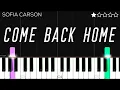Download Lagu Sofia Carson - Come Back Home (From “Purple Hearts”) | EASY Piano Tutorial