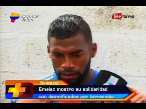 Emelec mostró su solidaridad con damnificados por terremoto