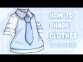 How to CLOTHES Gacha clothes shading tutorial IbisPaint x Text-to-speech