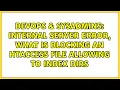 DevOps SysAdmins Internal server error what is blocking an htaccess file allowing to index dirs