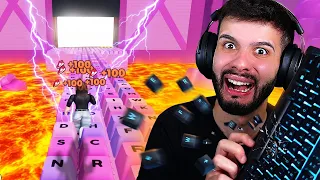 O JOGO MAIS DIFÍCIL DO ROBLOX ME FEZ QUEBRAR TUDO! Fuga do Teclado
