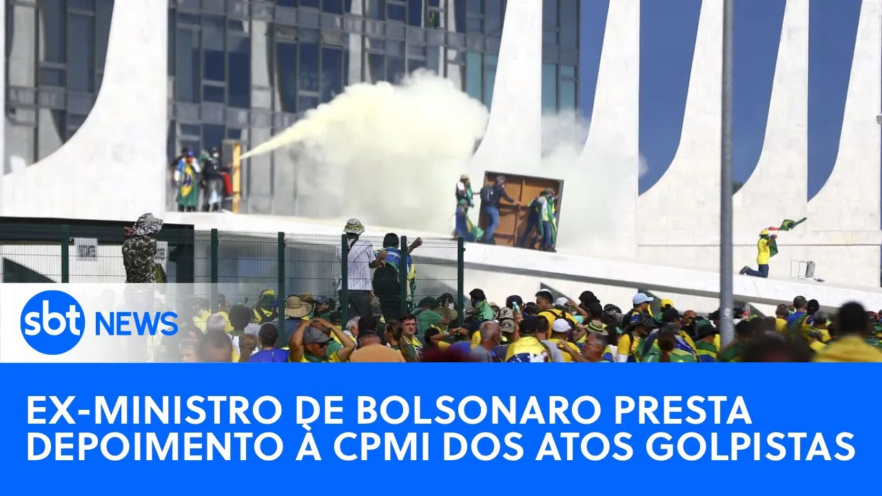???? SBT News na TV: Ex-ministro de Bolsonaro presta depoimento à CPMI do oito de janeiro
