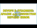 DevOps SysAdmins apache 443 connection refused error