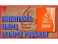 JAVA Simple Inheritance example OOP