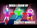 COMPARING THE CONTEST WINNERS VERSIONS OF WHEN I GROW UP JUST DANCE 2