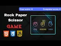 Create Your Own Rock Paper Scissors Game HTML CSS JavaScript Tutorial