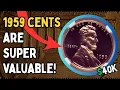 1959 Penny Value - The First Memorial Cent