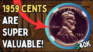 1959 Penny Value - The First Memorial Cent