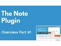 The Note WordPress plugin overview