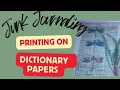 Printing on Dictionary pages
