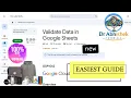 Validate Data in Google Sheets MARCH 2026 LATEST
