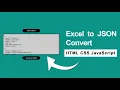 Excel To JSON Convert and Download JSON Data Using JavaScript InventionTricks