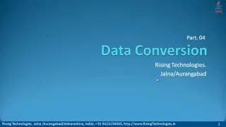 04 Data Conversion in Java