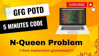 N-Queen Problem GFG POTD 5 Minutes Code GeeksForGeeks DSA