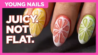 How to Build 3D Fruit Nails That Look Expensive Citrus Nail Art