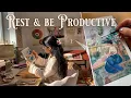 Work Rest Mindful to boost Productivity Well-being Cozy Art Vlog