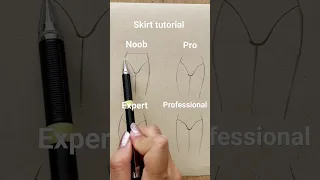 how to draw a skirt