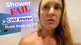 Shower FAIL! Cold Showers from here on??? – Lazy Gecko Sailing Ep. 249