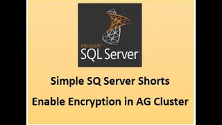 How to enable TDE encryption in AG cluster