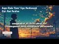 Download Lagu Angin Rindu ' Cover ' Fajar Nurdiansyah Cipt.Roni Parulian ' AUDIO LYRICS