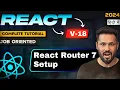 React Router tutorial in Hindi Setup with React js 18