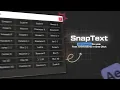 Best Text Animation Script for After Effects SnapText Ae 2 0 Tutorial