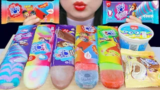 asmr paddle pop ice cream paddle pop upin u0026 ipin minions twister choco magma trico rainbow