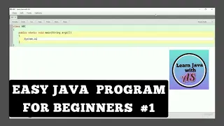 EASY JAVA PROGRAM to print your name and class Especially for Beginners Short ICSE
