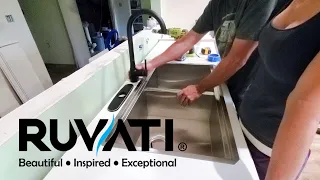 RUVATI Kitchen Workstation installed in our Temporary Countertops