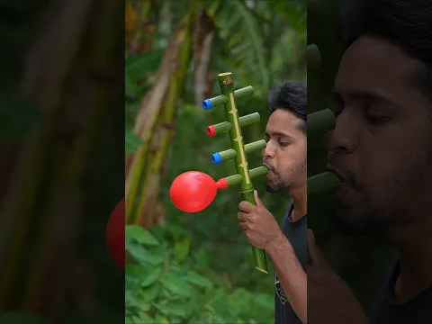 Amazing Bamboo and balloon Launcher | Hand craft