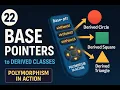 C Tutorial for Beginners - Base Pointer to Derived Class Polymorphism in Action