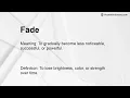 Fade Meaning