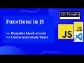 JavaScript Functions Tutorial Parameters Return Values Syntax