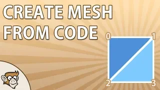How to create a Mesh from code Unity Tutorial
