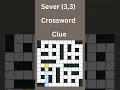 Sever 3 3 Crossword Clue