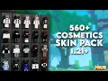 560 COSMETICS SKIN PACK FOR 1 21 Works On HIve