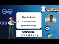 Flip the Prefix Codechef Starters 71 Codechef DCC NIT-A