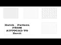 Revit Tutorial How to Load a Hatch - Pattern From AutoCAD
