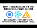 Ionic React JS AWS Amplify Authentication CRUD Tutorial Part 3 Working With Storage API and Images