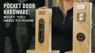 Emtek Pocket Door Hardware Comparison Mortise vs Tubular - Available at Kuiken Brothers