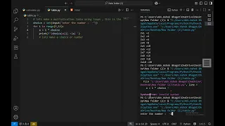 A basic multiplication table generator in Python using loops