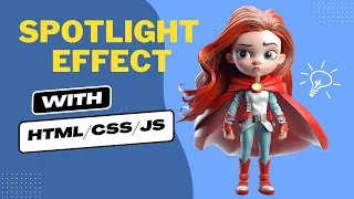 Spot Light Effect Torch Effect HTML CSS JS