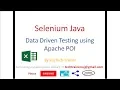 Selenium Java Data Driven Test Case Example using Apache POI Excel Library