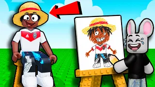 DESAFIO DE DESENHAR A SKIN NO ROBLOX com O LARRYZINHO!