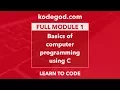 FULL MODULE 1 Learn basics of computer programming LEARN TO CODE