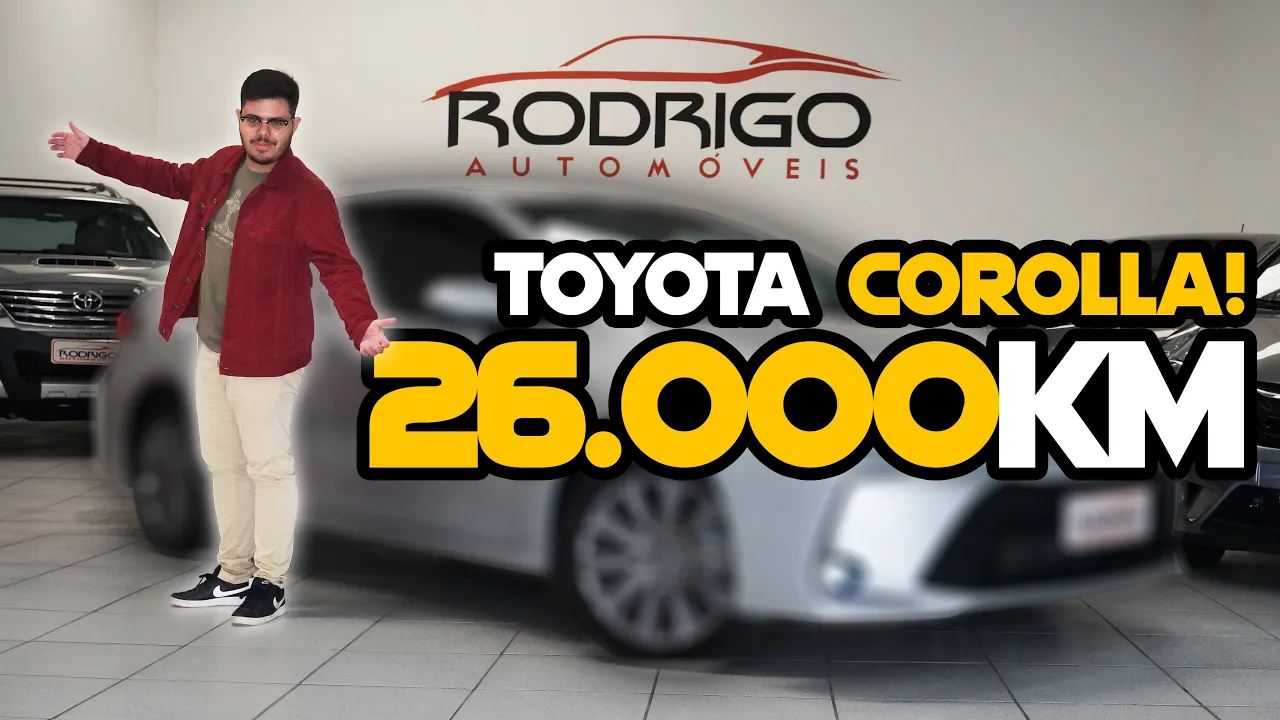 TOYOTA COROLLA com APENAS 26.000KM! O carro MAIS VENDIDO DO MUNDO aqui na Rodrigo Automóveis!