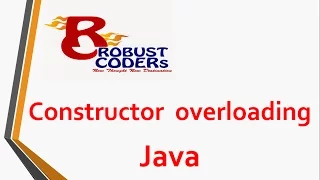 Constructor Overloading Robust coders