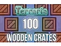 Terraria Un-boxing 100 Wooden Crates