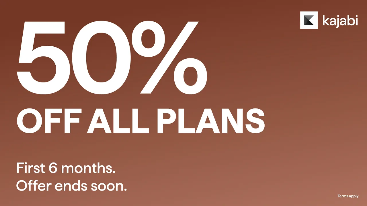 Kajabi — Kajabi — 50% Off for First 6 Months Limited Time Offer (YouTube video ad)